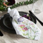 Wildflowers Washed Linen Napkins LINOROOM 100 Linen