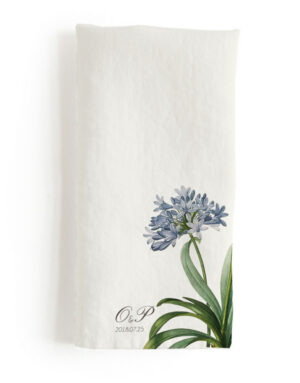 Custom printed linen wedding napkins from Linoroom