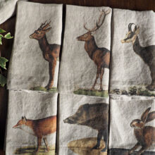 Linen napkin Wild Deer from Linoroom Linen napkins Wild Animals from Linoroom