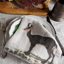 Linen napkin Wild Goat from Linoroom Linen napkins Wild Animals from Linoroom