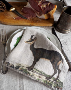 Linen napkin Wild Goat from Linoroom Linen napkins Wild Animals from Linoroom