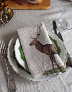 Linen napkin Wild Deer from Linoroom Linen napkins Wild Animals from Linoroom