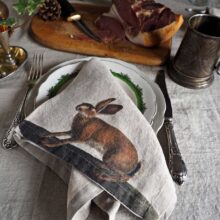 Linoroom design linen cloth napkins wild animals 2 Linen napkins Wild Animals from Linoroom