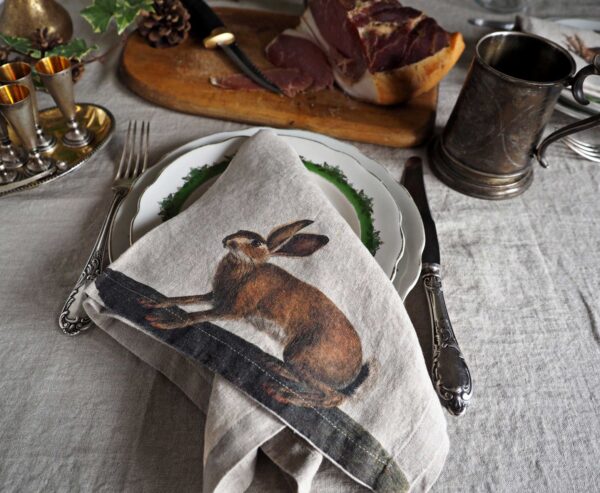 Linoroom design linen cloth napkins wild animals 2 Linen napkins Wild Animals from Linoroom