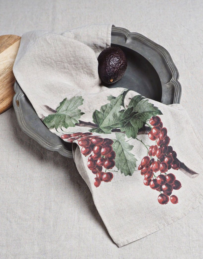 plum dish towels