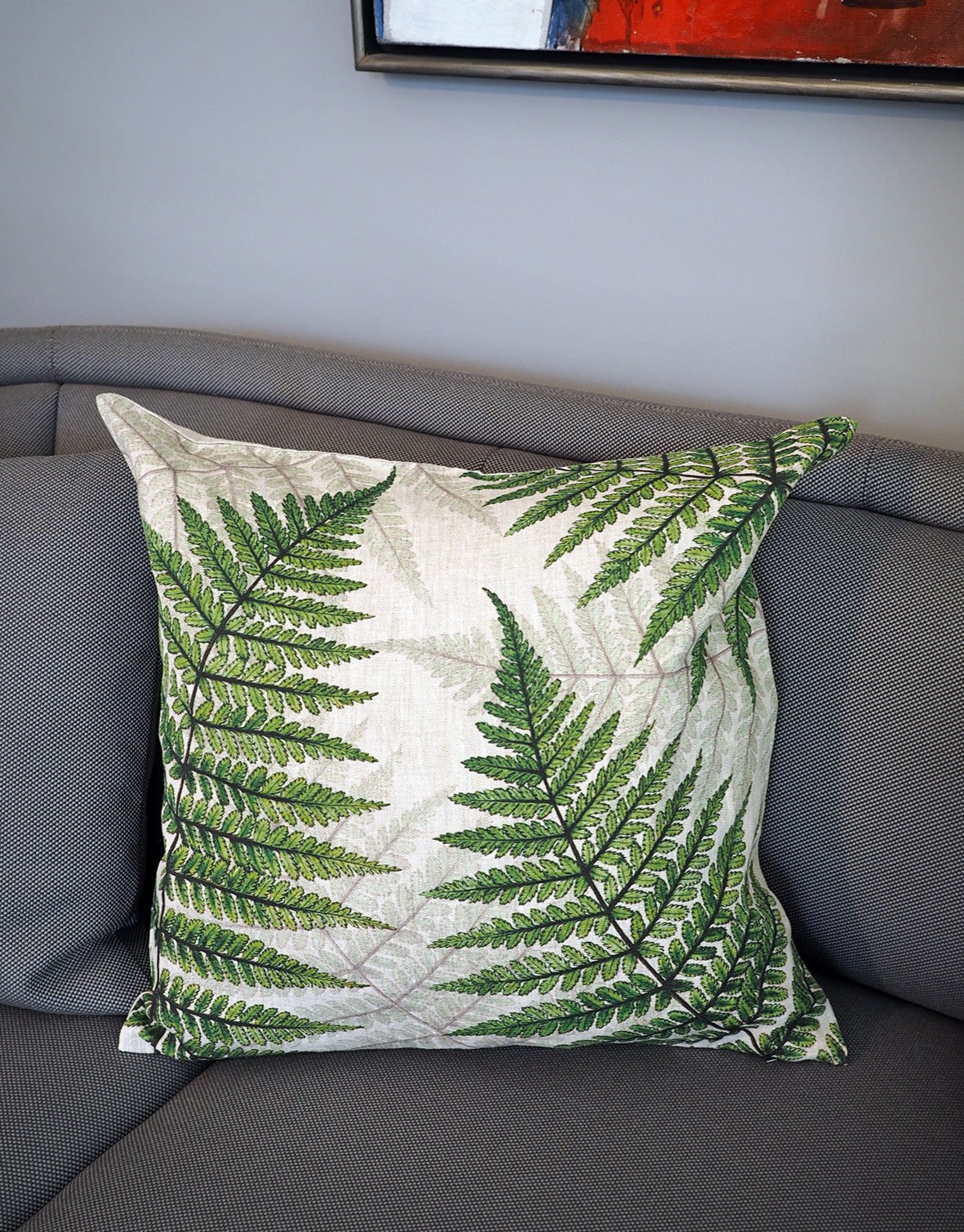 Fern Botanical Rustic Sofa Pillow Cover 