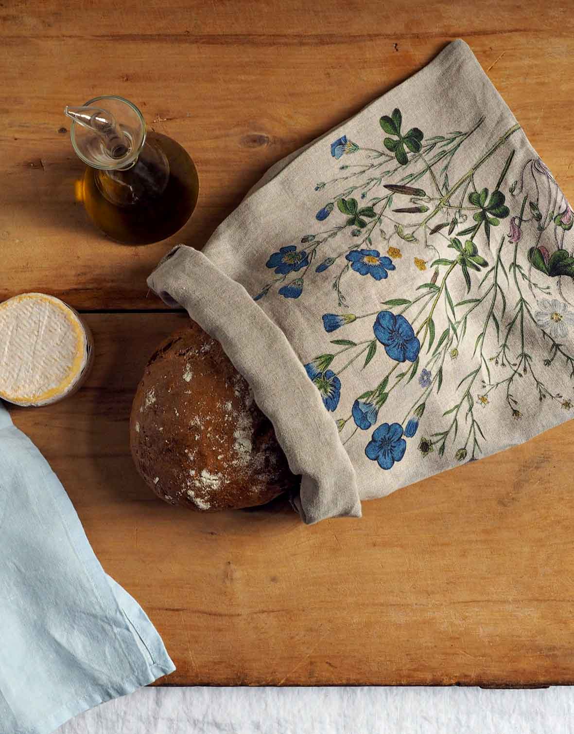 Linen bread online bag