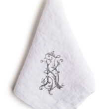 Custom Monogrammed Linen Wedding Napkins from Linoroom