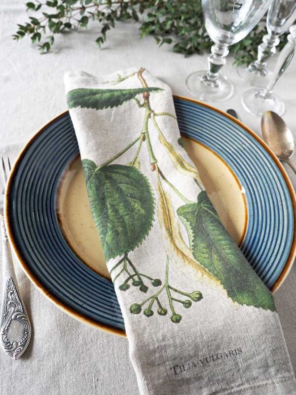 Linen-napkins-Forest-Trees9 Green Trees Linen Napkins by Linoroom