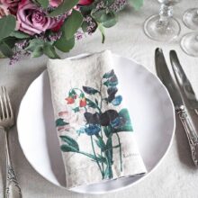 custom-design-wedding-napkins3-linoroom Linen Floral Dinner Napkins from Linoroom