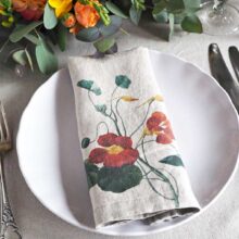custom-design-wedding-napkins6-linoroom Linen Floral Dinner Napkins from Linoroom