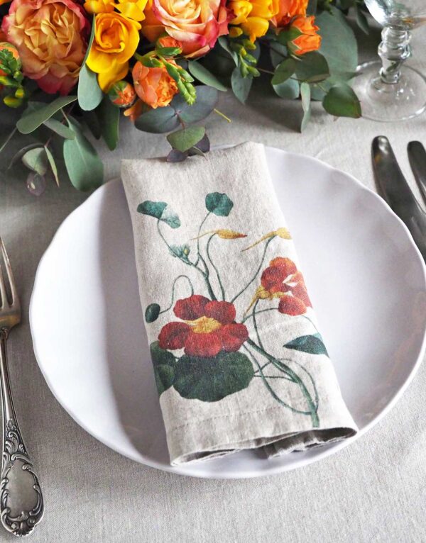 custom-design-wedding-napkins6-linoroom Linen Floral Dinner Napkins from Linoroom