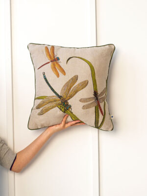 Dragonflies Linen Cushion Cover