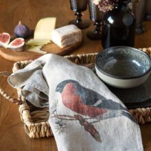 6001M-SBL-Linoroom-kitchen-towels-Small-birds-LR6