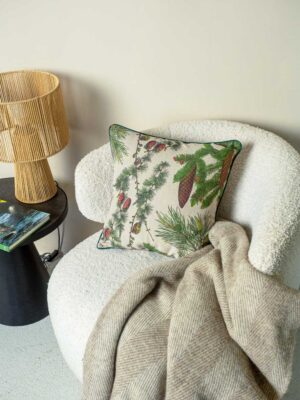 Conifers cushion cover by Linoroom