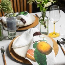 3002SU-CP6-Linoroom-napkins-Citrus-VErticalLR20 Linen Napkins with Vivid Citrus designs by LInoroom