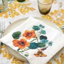 3002SU-YFP6O-Linoroom-Napkins-Yellow-flowers-Vertical-LR12