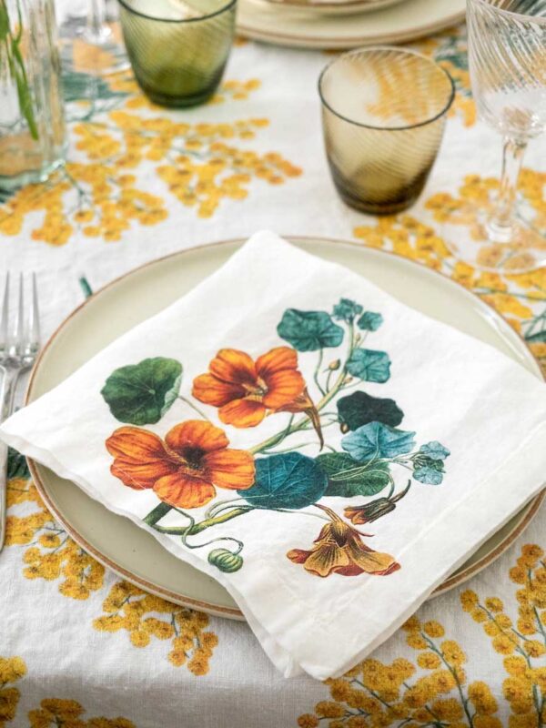 3002SU-YFP6O-Linoroom-Napkins-Yellow-flowers-Vertical-LR12