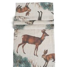 8002SUR-AP-Linoroom-Table-Runner-Wild-Animals-Vertical-LR2