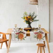 8002SUR-CF-Linoroom-Table-Runner-Country-Flowers-Vertical-LR7