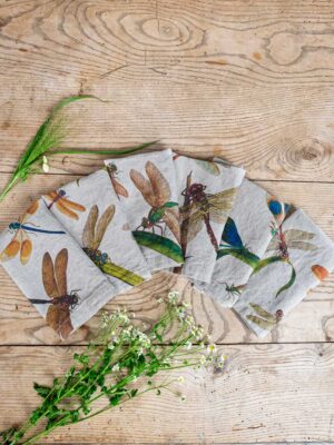 Linoroom Dragonflies Linen Napkins