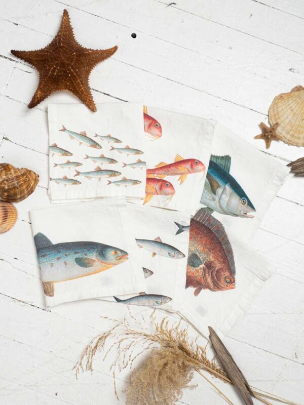 3002SU-SFP6O-Linoroom-Napkins-sea-fish-WEB-LR5 Sea Fish Linen Napkins by Linoroom