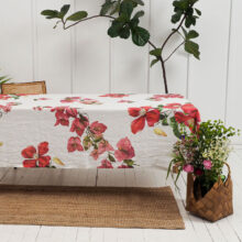 4006S-LFW-Linoroom-tablecloth-climbing-flowers-WEB-LR2 Flower linen tablecloth by Linoroom