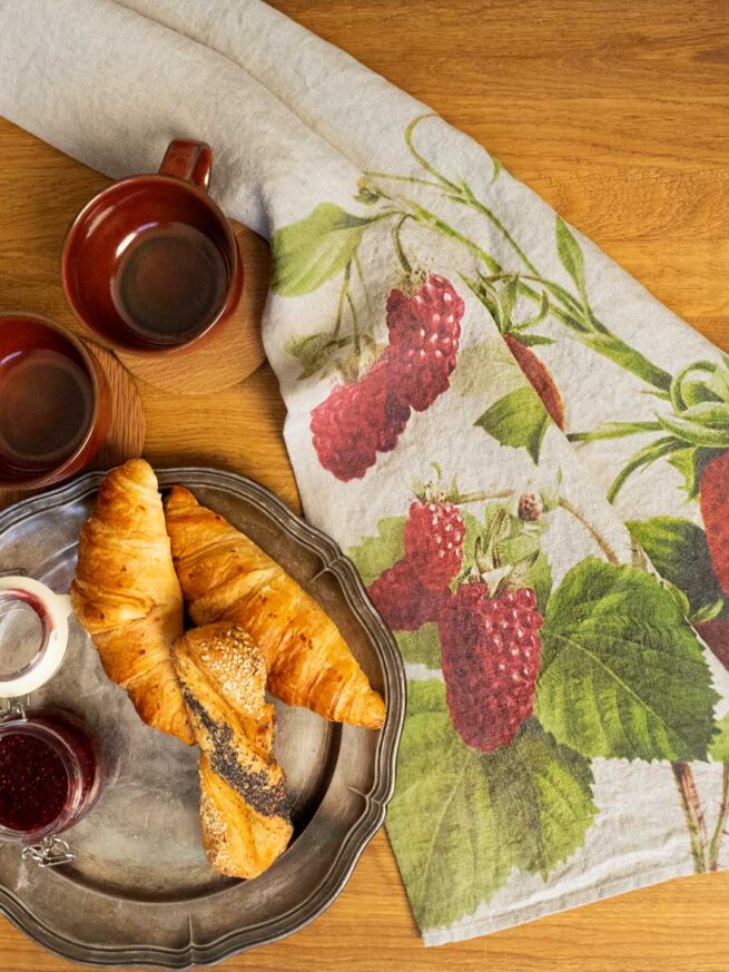 Aster & Sunflower Linen Tea Towels │ 100% linen │ LINOROOM