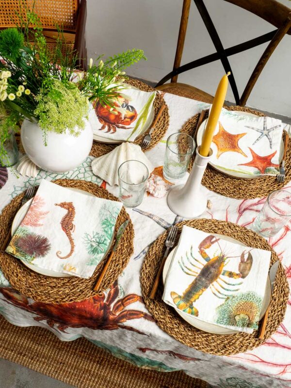 3002SU-OAP6O-Linoroom-Napkins-Ocean-Animals-Vertical-LR6