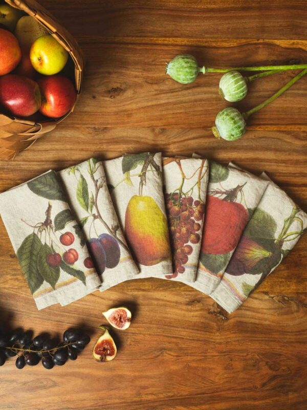 Linen Fruit Napkins