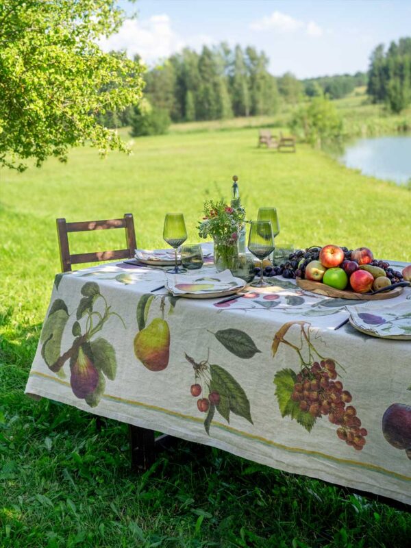 4006S-OF-Linoroom-Tablecloth-Orchard-Fruits-Vertical-LR34 Orchard Fruits linen tablecloth by linoroom