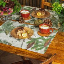 8003SUM-SC-Linoroom-Placemat-Shady-Conifers-Vertical-LR7 Shady Conifers linen placemats by Linoroom
