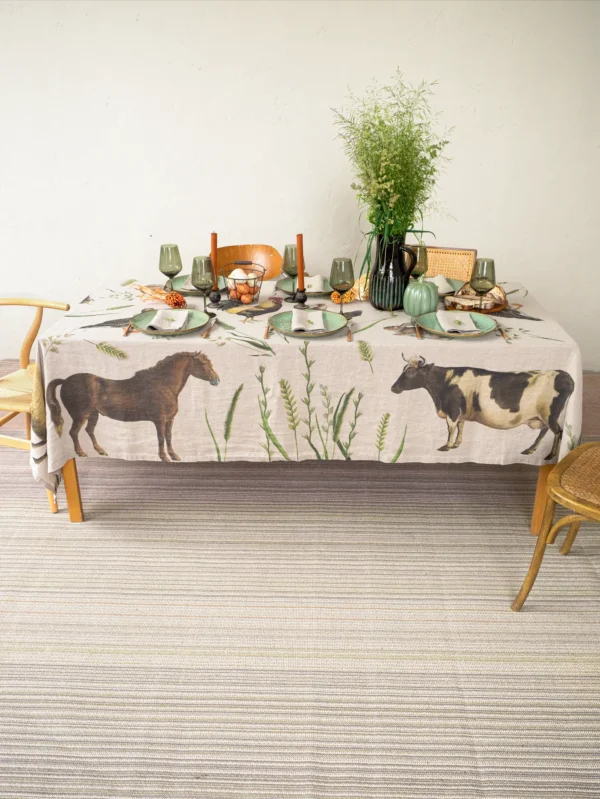 4006S-FA Linoroom Tablecloth Farm Animals WEB 13