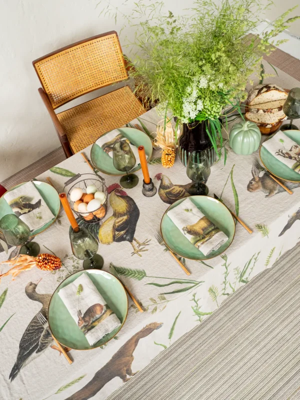 4006S-FA Linoroom Tablecloth Farm Animals WEB 24