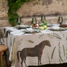 4006S-FA Linoroom Tablecloth Farm Animals WEB 32 Farm Animal linen tablecloth by Linoroom