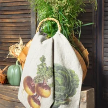 6001M Linoroom Kitchen Towel Cabbage and Turnip WEB 3