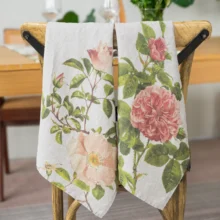 6001M-RS Linoroom Kitchen Towels Roses WEB 2