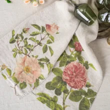 6001M-RS Linoroom Kitchen Towels Roses WEB 5