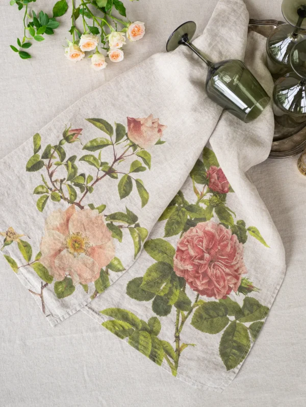 6001M-RS Linoroom Kitchen Towels Roses WEB 5