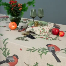4006S-WB Linoroom Tablecloth Winter Bullfinch WEB 7